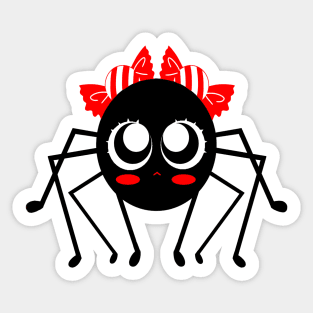 Spider Red Candy Sticker